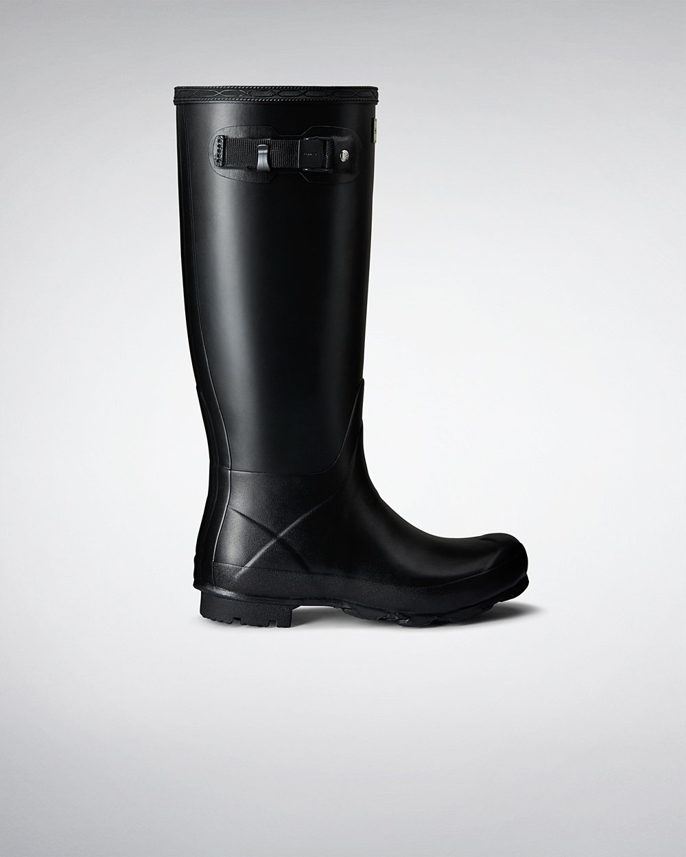 Women Hunter Norris Field | Tall Rain Boots Black | NZ-97035-TUEQ